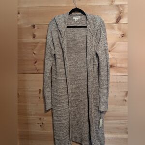 If It Were Me Heathered Gray Hooded Cardigan